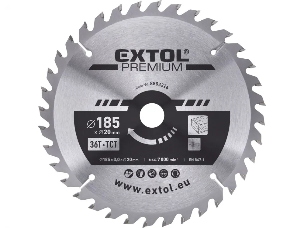 Kotouč pilový s SK plátky, O 185x3,0x20mm, 36T Výprodej