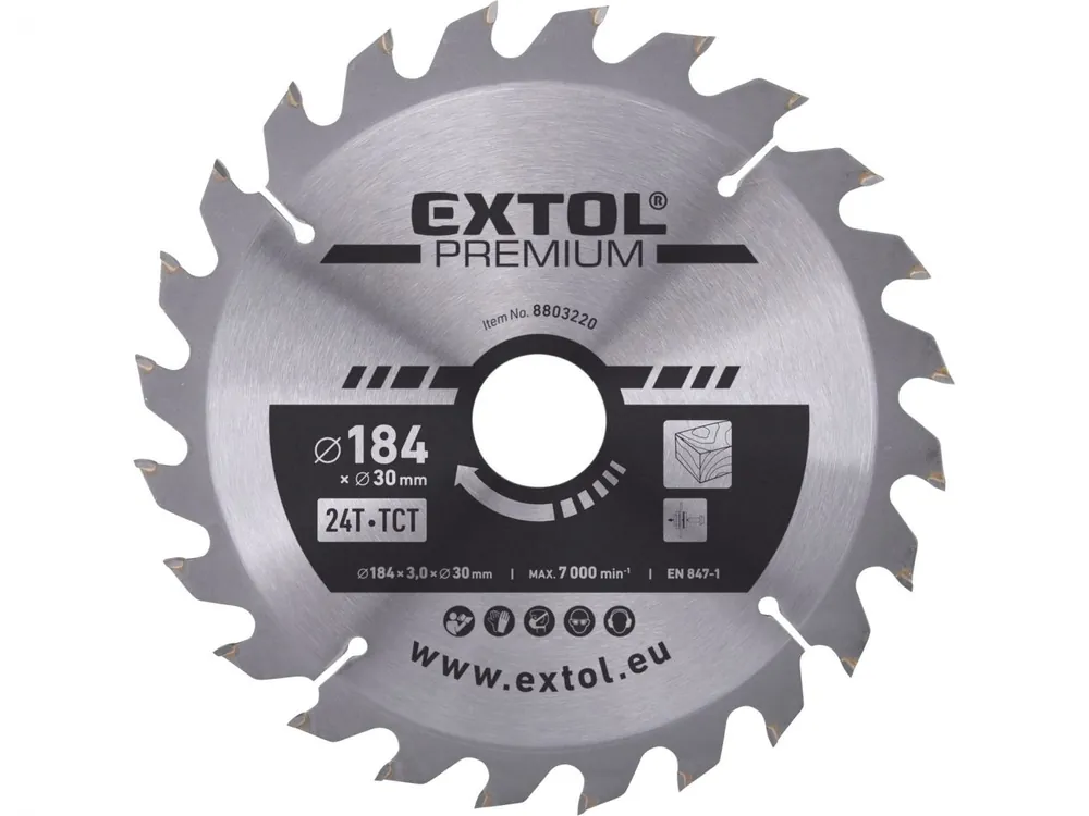 Kotouč pilový s SK plátky, O 184x3,0x30mm, 24T Nízká Cena