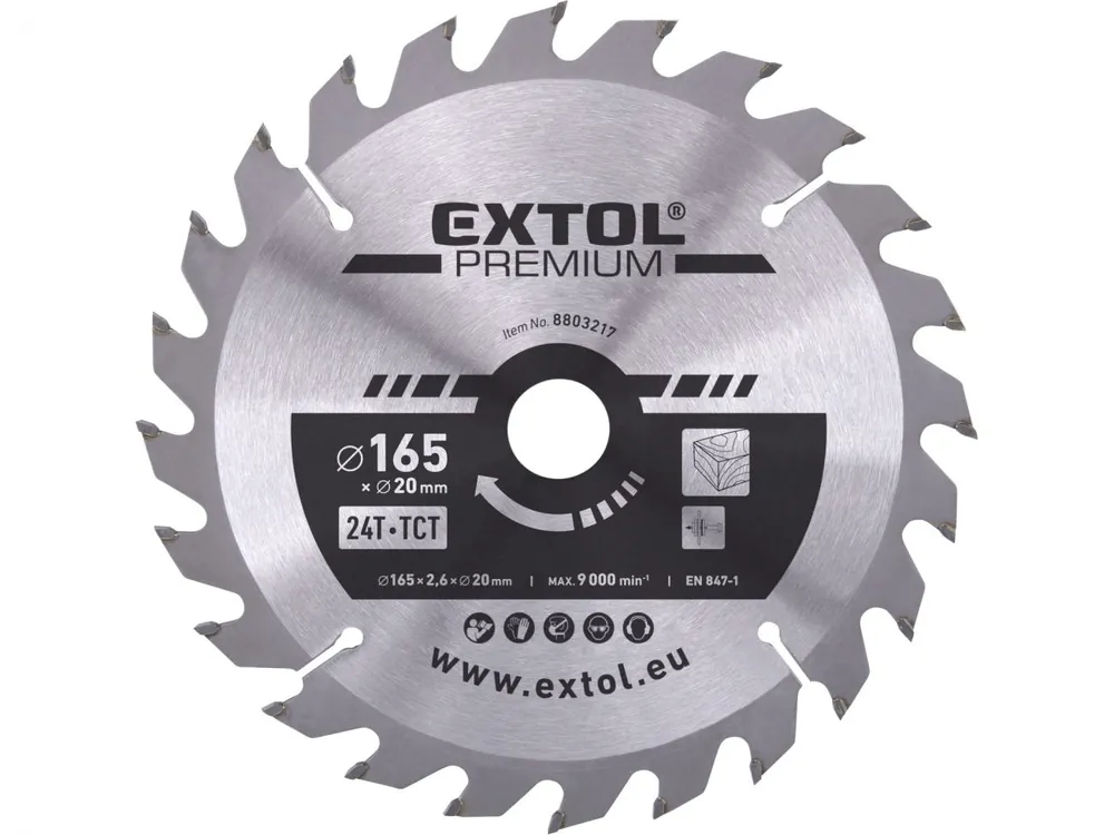 Kotouč pilový s SK plátky, O 165x2,6x20mm, 24T Hit Sezóny