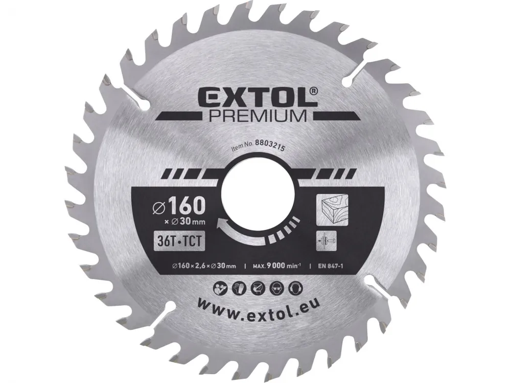 Časově Omezené Kotouč pilový s SK plátky, O 160x2,6x30mm, 36T