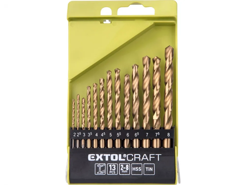 Aktuální Vrtáky do kovu, sada 13ks, O 2-8mm, po 0,5mm, HSS