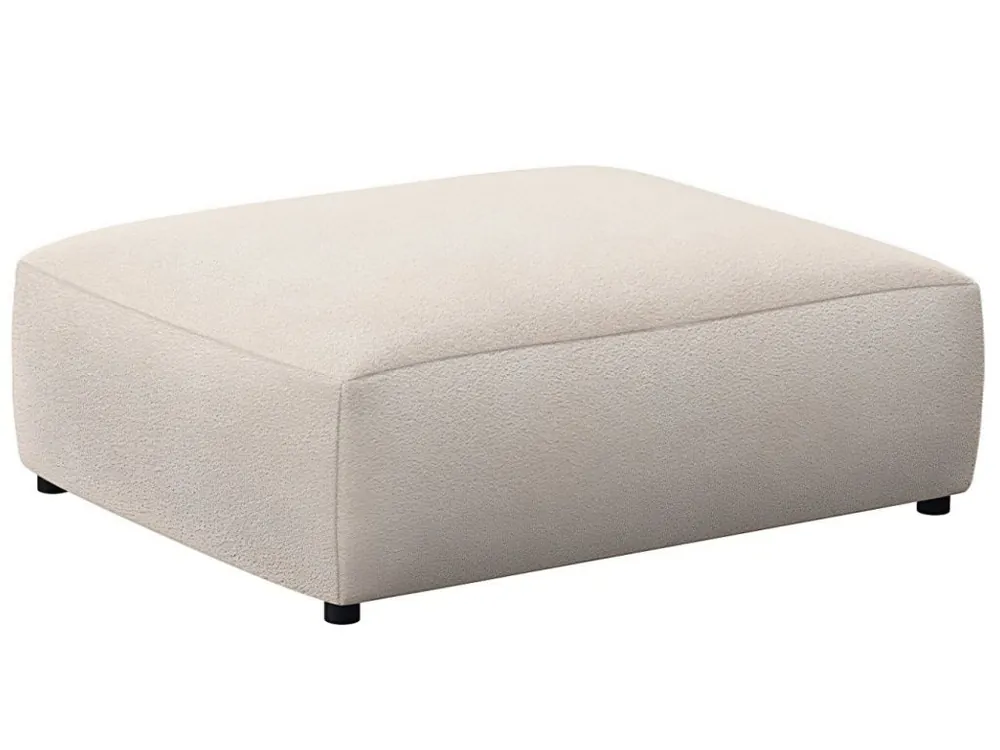 Krémově bílá čalouněná podnožka FLEXLUX LUCERA 104 x 82 cm Odeslání Ihned