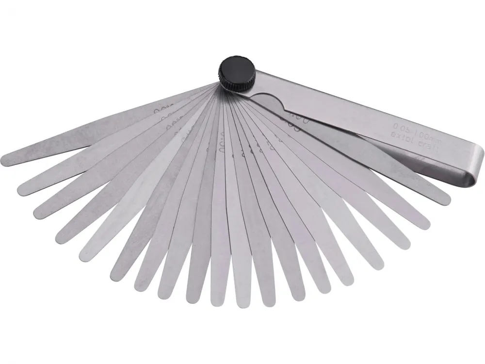 Měrky spárové, 20ks, 0,05-1mm, max. odchylka +-4-24μm Nejlepší Volba