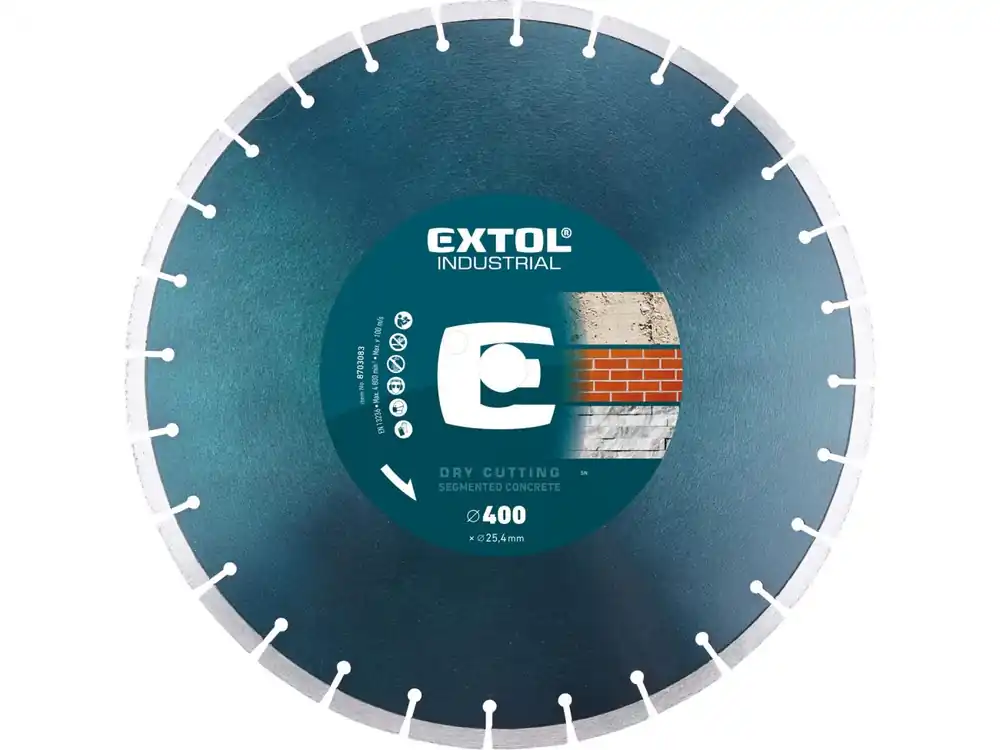 Expresní Doručení Kotouč diamantový řezný segmentový na BETON, suché řezání, O 400x25,4x3,6mm