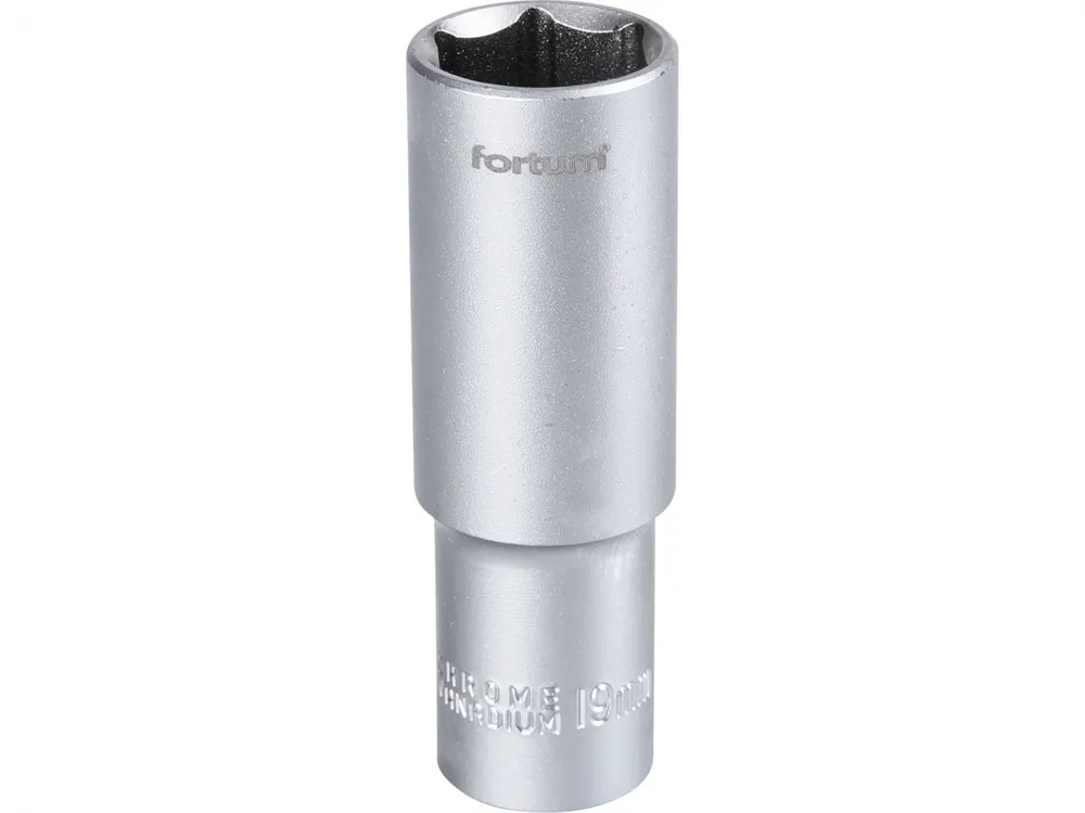 Hlavice nástrčná prodloužená 1/2", 19mm, L 77mm Značkový