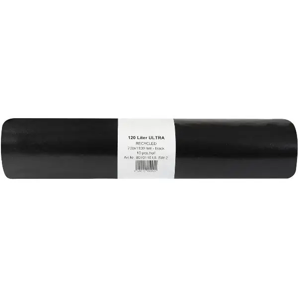Nízká Cena Pytle na odpadky 120 litrů 75 my 700 x 1100 mm černé
