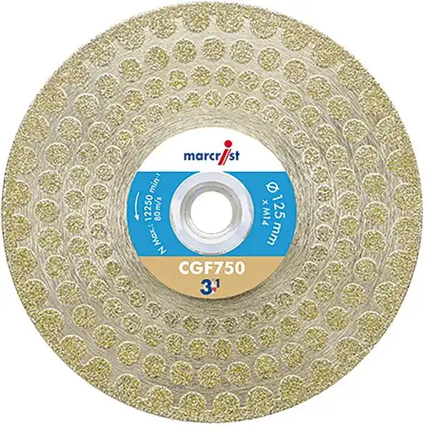 MARCRIST diamantový řezný a brusný kotouč CGF750 125 mm 3 v 1 Omezená Nabídka