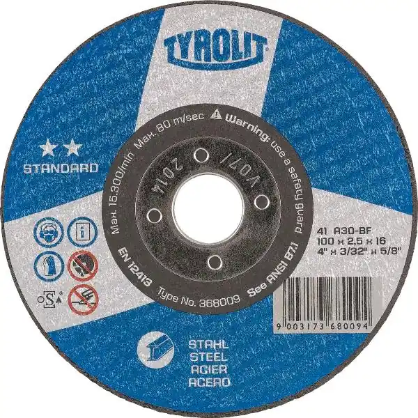 TYROLIT řezný kotouč zalomený Standard*** 125 x 2.5 mm tvar 42 Cenová Bomba