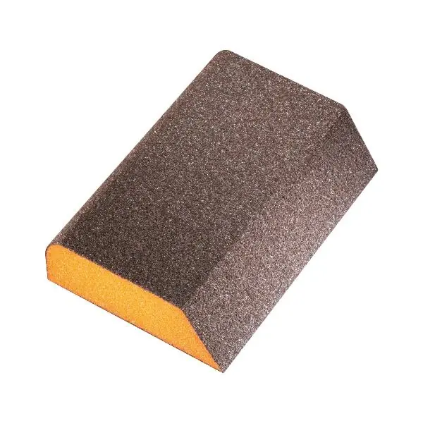 Brusná houbička Kombi tvrdá 98x69x26 mm, medium, tvrdá, oranžová, hrubost 180 Jen Po Omezenou Doba