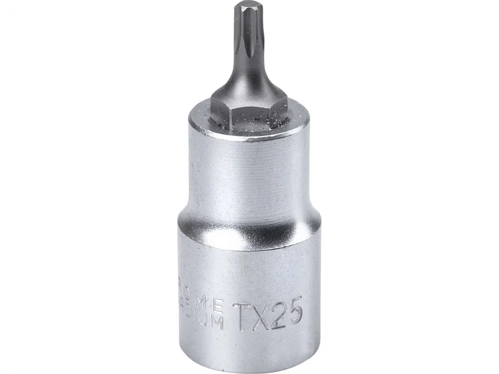 Ověřený Hlavice zástrčná 1/2" hrot TORX, T25, L 55mm