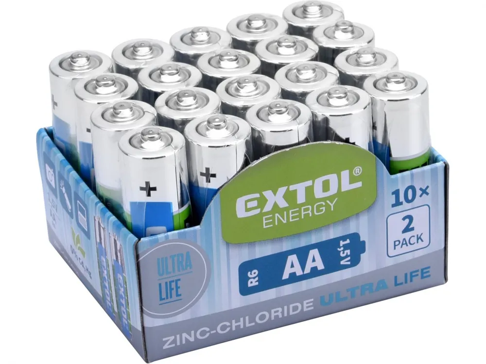 Pouze Dnes Baterie zink-chloridové, 20ks, 1,5V AA (R6)