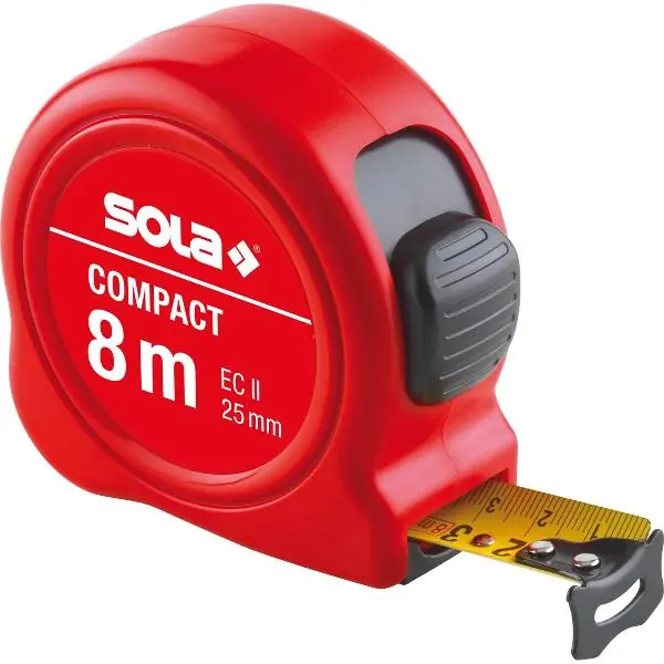 SOLA svinovací metr Compact 8 m třída přesnosti EG II Expresní Doručení