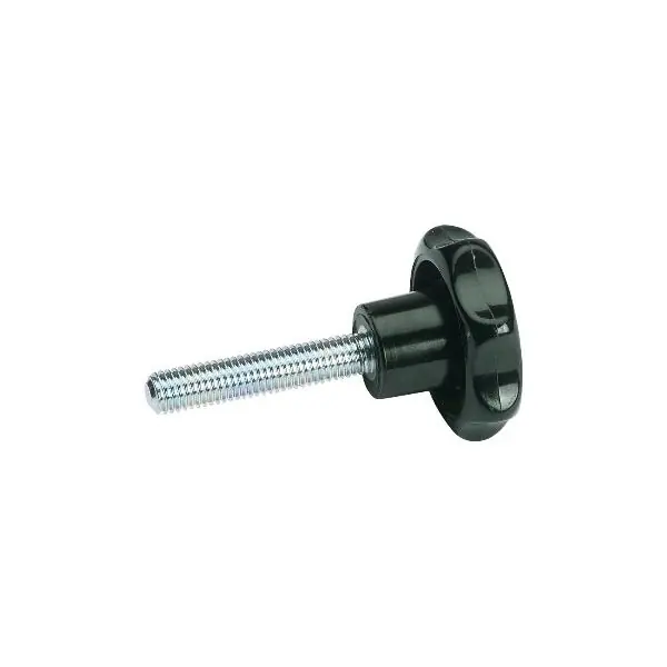 Hvězdice se závitovým kolíkem M8x30 mm, vnější ø 40 mm, plast Cenový Hit