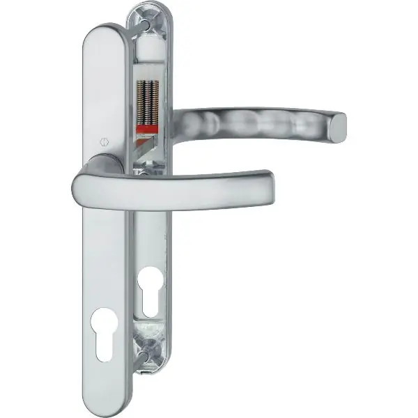 Ověřený Sada klik LIÈGE, úzký štítek 30 mm, 72–82, stříbrný elox