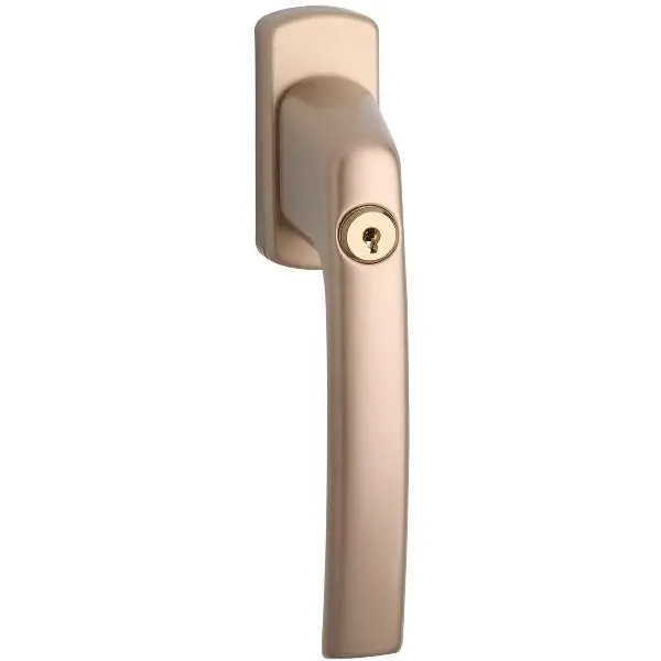 MACO okenní klika HARMONY, zamykatelná čtyřhran 7x35 mm, hliník bronz elox Must-Have
