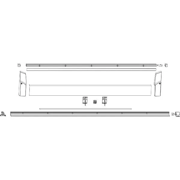MACO SKB-S/SE/Z/PAS sada profilů vel.4, FFB 1251-1450mm, 3030mm, bílá (466061) Značkový