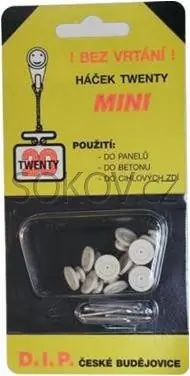 Rychlé Dodání Háček twenty mini bílý blistr, 10 ks
