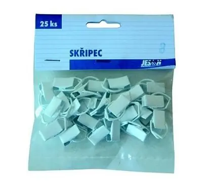 Skřipec záclonový bílý balení 25 ks Cenová Bomba