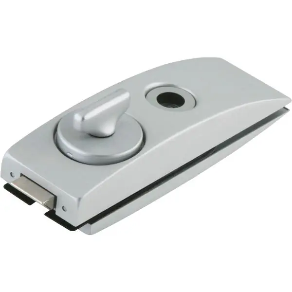 Koupit Online Zámek Studio Arcos WC s oliv.západkou, sklo 8 mm, stříbrný elox (24.206)