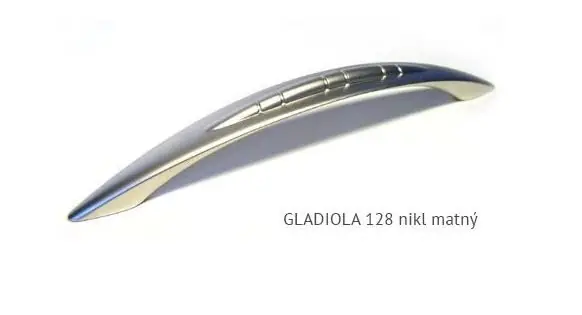 Úchytka GLADIOLA 128 Ni mat. Akce