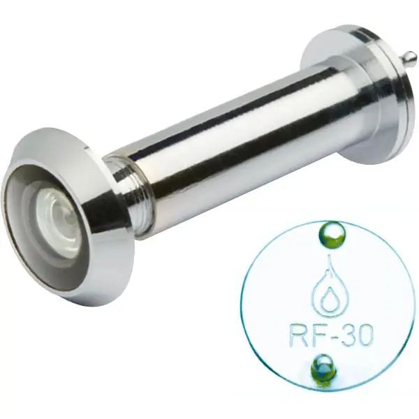 Top Prodej Dveřní protipožární kukátko ø 14 mm, čočka 200°, tl. dveří 50-80 mm, chrom lesk