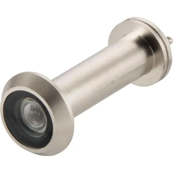 Sezónní Sleva Dveřní protipožární kukátko ø 14 mm, čočka 200°, tl. dveří 50-80 mm, nikl mat