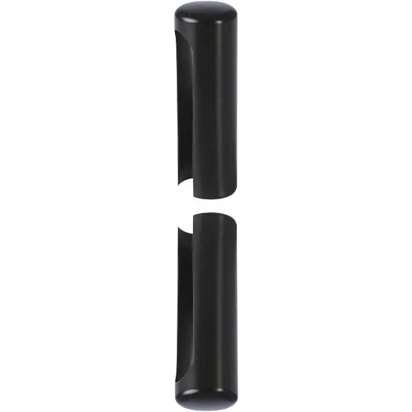 Must-Have Nasouvací krytka, 3D, závěs ø 20 mm, výška 112 mm, hliník černý RAL 9005