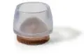 Dokud Zásoby Vydrží Návlek-kluzák na židle pr.18mm PVC+filc, transparentn, cena za 1ks