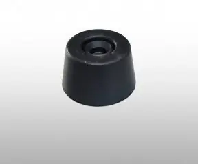 Zarážka dveří velká pr.38x26 mm černá Vysoce Kvalitní