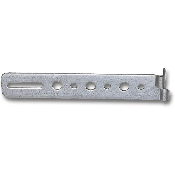 Kotvicí plech pro montáž oken Verze A, 120 x 20 x 1,5 mm, ocel pozink Dokud Zásoby Vydrží
