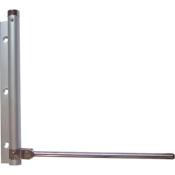 Víkendová Akce Tyčový zavírač dveří, délka raménka 175 mm, pro křídlo do 40 kg, stříbný elox