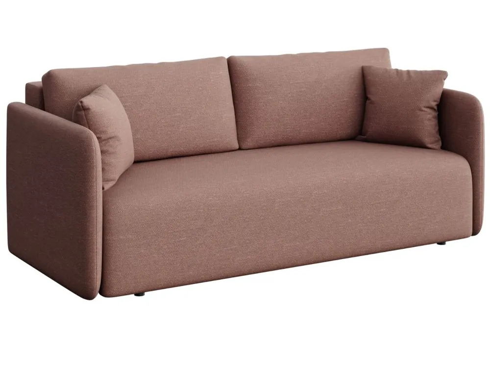 Autentický Růžová rozkládací pohovka Chaum 220 cm
