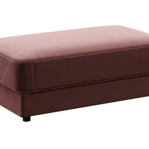 Růžová sametová podnožka DEVICHY Laure 60 x 112 cm Vysoce Kvalitní