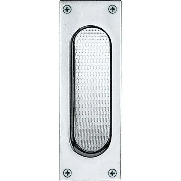 Akční Nabídka MARCHESI mušle pro posuvné dveře, hranatá, 40 x 120 mm, nerez mat