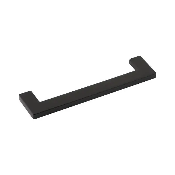 Úchytka Flat rozteč 128 mm, šířka 142 mm, zinkový odlitek hnědočerný Sezónní Sleva