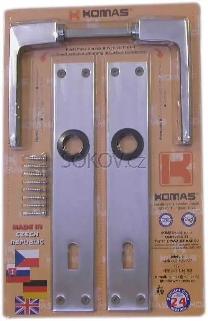 Klika + štít pro klíč, blistr 90 mm 26101 Odeslání Ihned