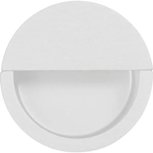 Speciální Cena Mušlová úchytka ø 50 mm, zapuštění ø 46 mm, zinkový odlitek bílý matný