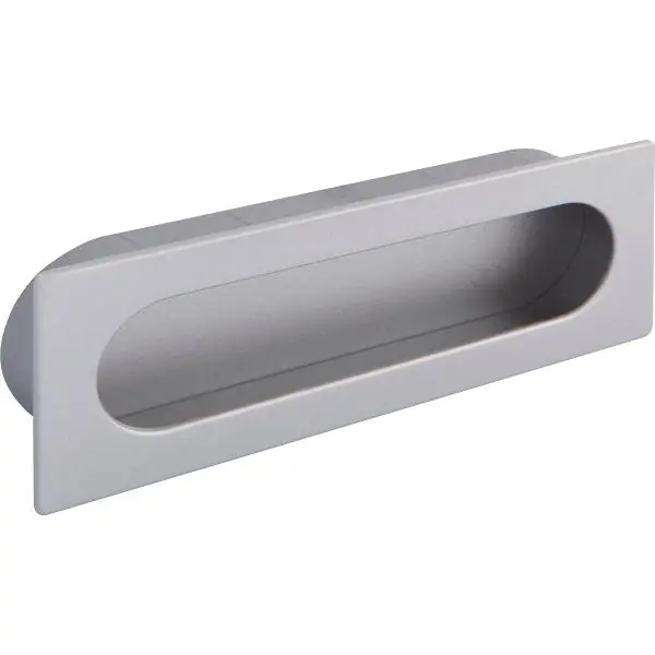 Horká Nabídka Úchytka mušle Azanšířka 125 mm, zapuštění 121 x 39 mm, ZN barva hliník