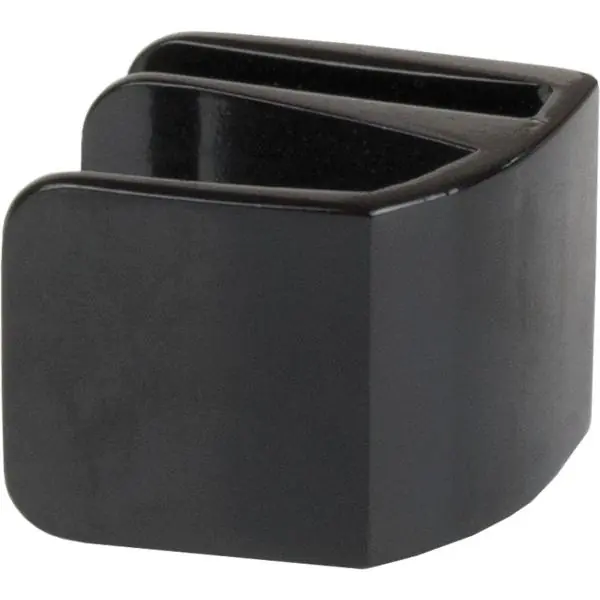 Rychlé Dodání Klika skleněných dveří Square, sklo 4-6 mm; 32,5x26 mm, zinek černý