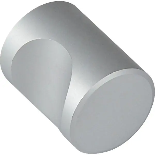 Knopka Alascoø 20 mm, hloubka 25,5 mm, hliník stříbrný přírodní elox Novinka
