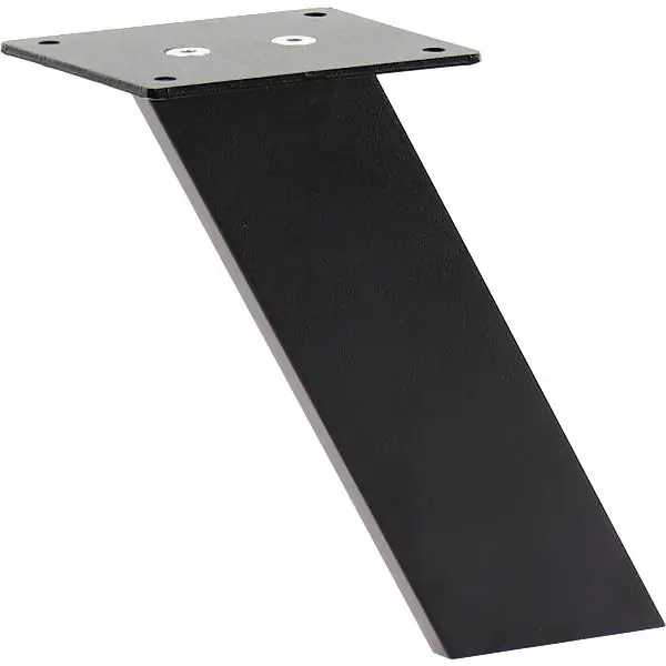 Finální Výprodej Barová konzole Korfu šikmá, výška 170 mm, ocel černá