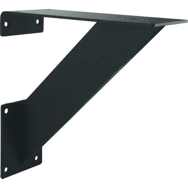 Barová konzola Korfu Korpus Plus, šikmá, výška 220 mm, hloubka 220 mm, černá Doprava Zdarma