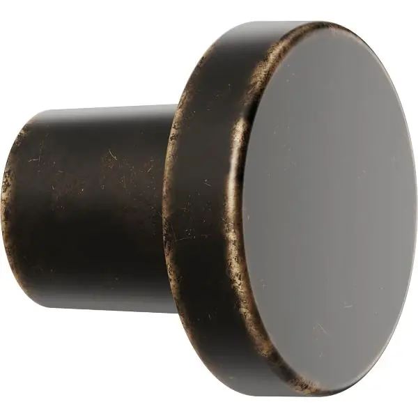 Knopka Dot ø 30 mm, hloubka 26 mm, zinkový odlitek, hnědá antik Oblíbený