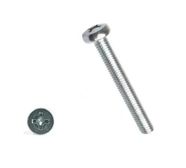 Zlevněný Šroub s půlkulatou hlavou křížová drážka PH ZB M5x12 DIN 7985A