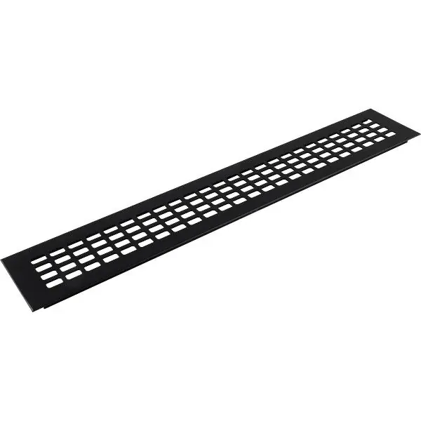 Větrací mřížka 500 x 80 mm hliník černá elox Jen Po Omezenou Doba