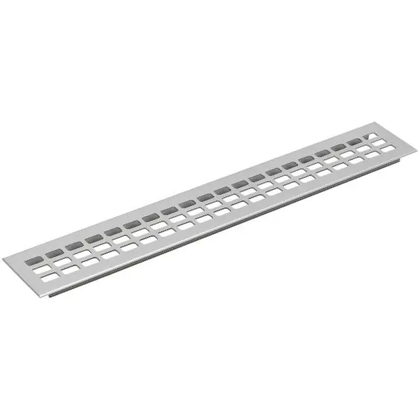 Kup Teď Větrací mřížka 2000 x 60 mm hliník přírodní elox