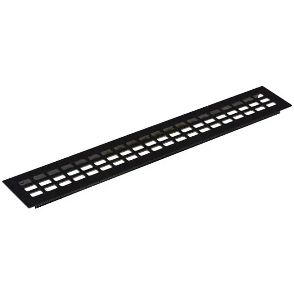 Větrací mřížka 2000 x 60 mm hliník černá elox Dokud Zásoby Vydrží