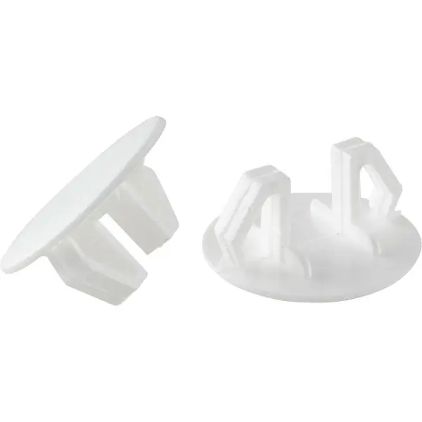 Záslepka otvorů kulatá, ø 11,5–14,5 mm, plast, bílá Autentický