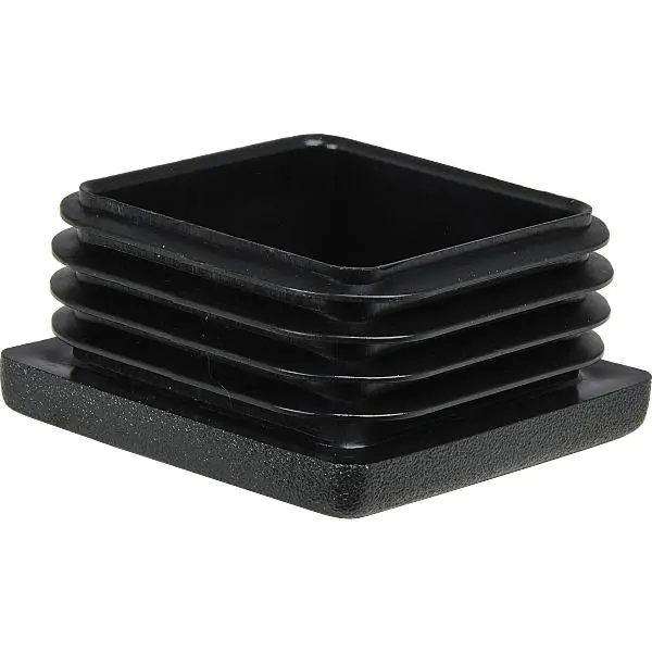 Koncovky pro hranaté nohy/trubky, 35x35, tl. stěny 1,5-2 mm, plast černý Nízká Cena