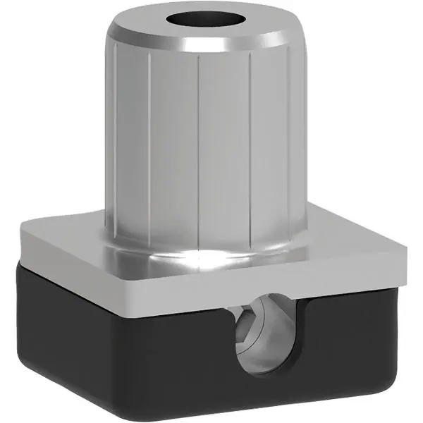 Výškově stavitelná noha k zavrtání 316, otvor ø 16 mm, zamak/plast černý Vrácení Zdarma